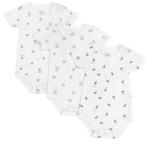 Offerta a tempo: Chicco, Body Neonato e Neonata, Set di Body con Maniche Corte in Morbido Tessuto, Abbigliamento Bambino e Bambina, Designed in Italy - 15% da 12.18 € a 10.35 €