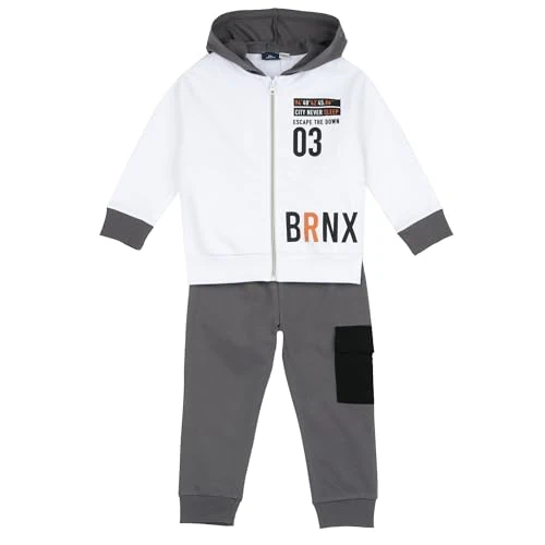 Chicco, Ensemble Enfant avec Sweat à Capuche et Pantalons, Confortable et à la Mode, Designed in Italy