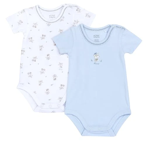 Chicco Set met twee body's, Lichtblauw, 6 Maanden