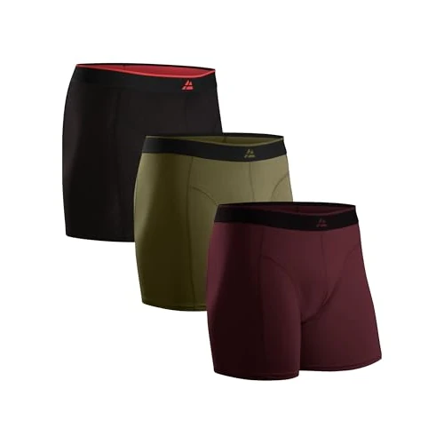 Offre limitée : DANISH ENDURANCE Boxer Bambou Homme, Calecon Homme Ultra Doux et Respirant, Lot de 3, Multicolore (1xNoir, 1xBordeaux, 1xVert Olive), 3XL de 32.95 € à 32.95 € (0.00% de remise)