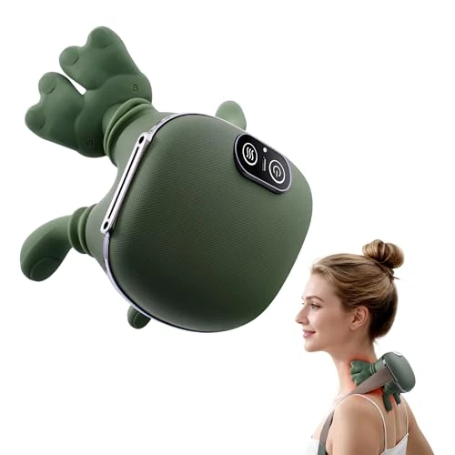 Limited offer: Cervical and Back Massager 4D Hand Bionic, Electric Neck Massager with 3 Intensity Levels and 2 Heat Levels, Deep Massage for Relaxing Muscles, Relieves Pain and Fatigue (Green) from 99.99 EUR to 99.99 EUR (save 0%)