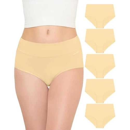 Oferta limitowana: TANSTC Majtki damskie, 5 sztuk, rozciągliwa, bawełna, wysoka talia, oddychające, miękkie majtki damskie, 5 odcieni skóry, 3XL z 99.34 zł na 99.34 zł (oszczędź 0.00%)