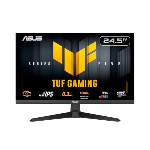 Beperkte aanbieding: ASUS TUF Gaming VG259Q5A Gaming Monitor: 24.5", Full HD (1920x1080), 200Hz, Fast IPS, ELMB, 0.3ms GTG (min.), Stereo luidspreker, DisplayWidget Center - Zwart van 119.00 EUR naar 119.00 EUR (besparing 0%)