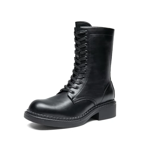 Oferta limitada: DREAM PAIRS Botas con cordones para mujer, botines cómodos con cremallera lateral y plantilla acolchada,Size 38,Negro,DWUMMB2523 de 46.99 EUR a 19.99 EUR (ahorro 57%)