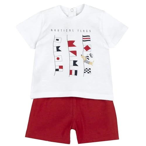 Chicco Boy's Completo Tuta Baby and Toddler Layers, White, 18 Months