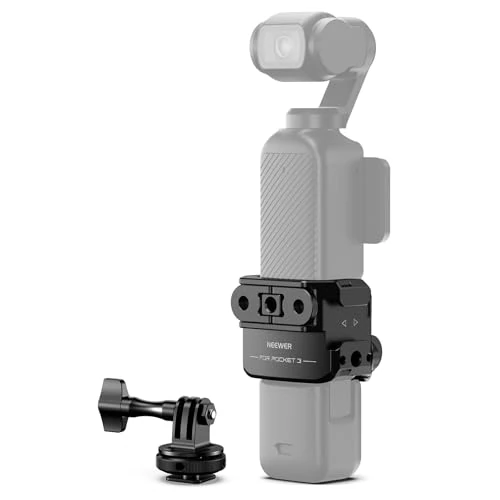 Limited-time offer: NEEWER Pocket 3 Cage & Action Camera Adapter Compatible with DJI Osmo Pocket 3 and Action 2 Magnetic Mount, Aluminum Alloy Rig with 1/4" Thread and Cold Shoe for Extension Accessories, AC009 Pro from $16.14 to $15.19 (save 6%)