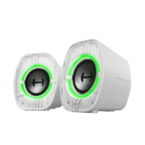 Offre limitée : Edifier G1000 II Enceintes Gaming 2.0 Bluetooth RGB Dynamique, Blanc | Haut-parleur 2.5", Basses Améliorées, Modes Jeu/Musique/Film, USB-C, Aux, Compatible PC/PS5/Switch de 69.99 € à 69.99 € (0.0% de remise)