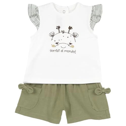 Offerta a tempo: Completo con T-shirt e Pantaloncini Bimba 0-24 in morbido tessuto - con grazioso colletto 261 - 7% da 18.19 € a 16.89 €
