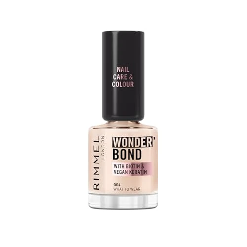 Offerta a tempo: Rimmel Wonder'bond Care+Color Smalto, 004 What to Wear, Rigenera le unghie, Con Biotina e Cheratina Vegana, Modulabile, 12 ml - 0.00% da 3.30 € a 3.30 €