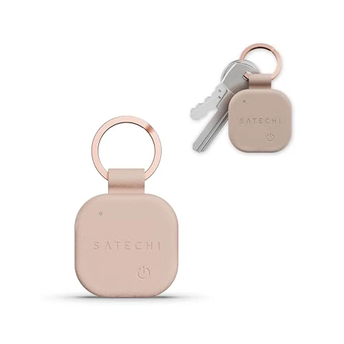 Limitiertes Angebot: SATECHI FindAll Schlüsselanhänger mit Find My, Tracker, Ortung, Standortverfolgung, kabellos aufladbar, Trennungsalarm, lauter Signalton, kompatibel mit iPhone, iPad, Mac – Desert Rose von 34.99 EUR auf 22.81 EUR (Spare 35%)