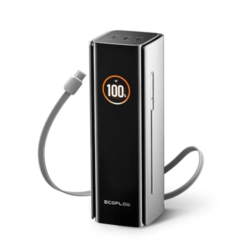 Tijdelijke aanbieding: EcoFlow Rapid Pro Draagbare oplader, 27650 mAh, 300 W, 140 W geïntegreerde kabel, draagbare oplader met 140 W uitgang, opladen tot 320 W, voor iPhone 16/15, Samsung, MacBook, DJI van 169.99 € naar 169.99 € (0.00% korting)