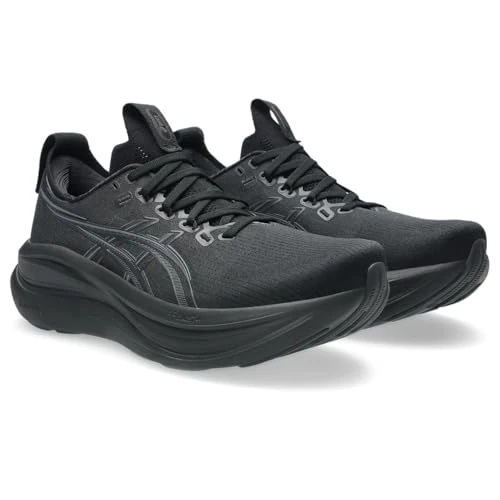 Zeitlich begrenztes Angebot: ASICS Gel-Nimbus 28 Laufschuhe Neutralschuh Herren schwarz - Black/Graphite Grey 42 von 200.00 € auf 139.00 € (31% Rabatt)