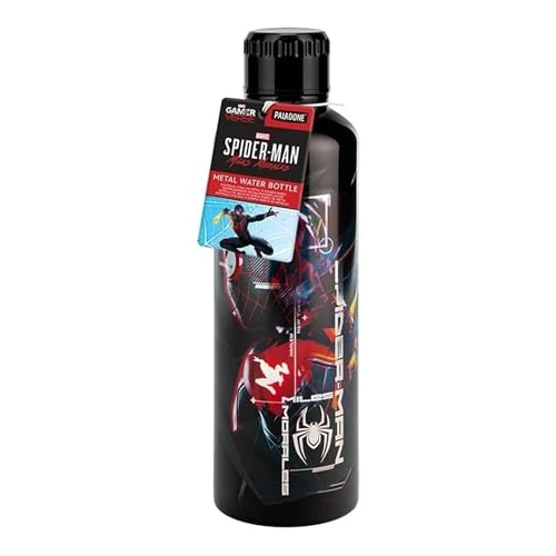 Tijdelijke aanbieding: Paladone Miles Morales Spider-Man Metalen waterfles, officieel gelicentieerde Marvel Superhero 500 ml roestvrij staal geïsoleerde herbruikbare fles voor school, sport, werk van 20.48 € naar 20.48 € (0.00% korting)