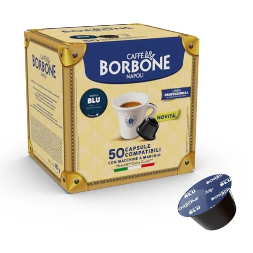 Caffè Borbone Miscela Blu - 50 capsule - Compatibili con le Macchine Nescafè®* Dolce Gusto®*