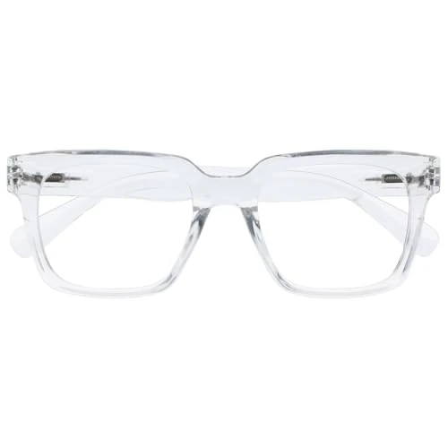 Oferta ograniczona: OPULIZE ERA Okulary antyodblaskowe dla kobiet i mężczyzn - Okulary powiększające ekran/Gaming - Ramka ponadgabarytowa - Antyodblaskowa Ochrona UV - Przezroczyste - +1.50 z 41.23 PLN na 41.23 PLN (zniżka 0%)