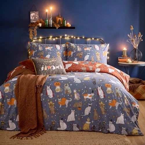 Offerta a tempo: furn. Halloween Pawty Set Copripiumino (Multicolore - King) - 0.00% da 33.60 € a 33.60 €