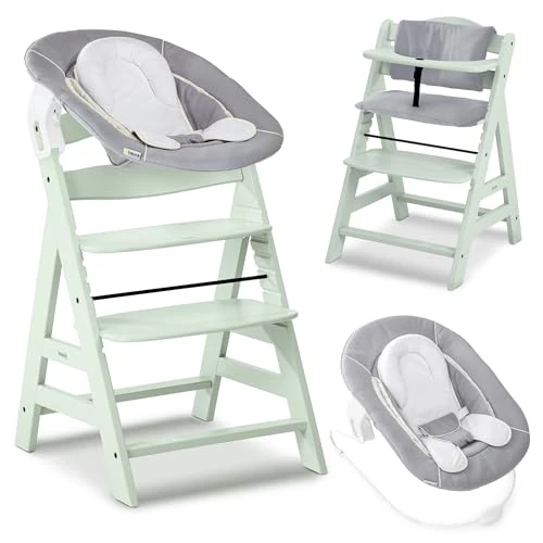 Oferta limitada: hauck Alpha Plus Newborn Set Trona Evolutiva Recién Nacidos con Hamaca Cojín y Arnés - Silla Alta de Madera para Bebés desde el Nacimiento - Tronas Primeras Comidas para Niños de 179.90 EUR a 139.90 EUR (ahorro 22%)