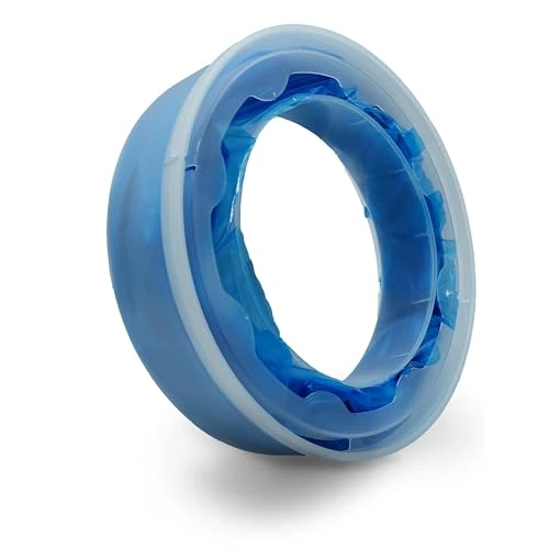 Safe & New – Recambios para contenedor de pañales universales compatibles – 2000 bolsas HDPE/LDPE resistentes – Color azul higiénico