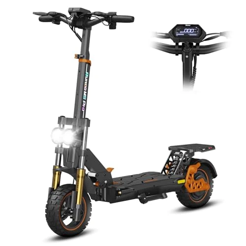 Monopattino Elettrico Adulti, Scooter Pieghevole, Batteria 48V 20.8Ah, Autonomia Massima 70-80km, Pneumatici All Terrain 11 Pollici, 3 Modalità Di Velocità, Display Intelligent