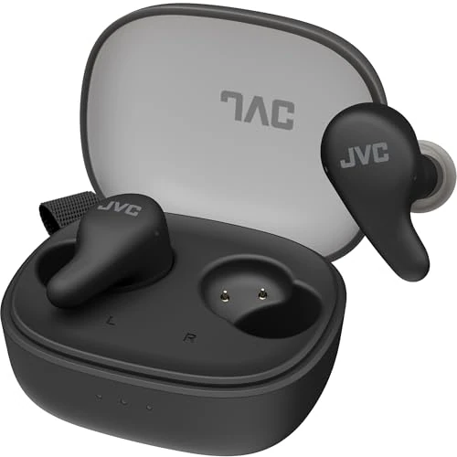 Limitiertes Angebot: JVC Gumy Premium True Wireless Ohrhörer mit Geräuschunterdrückung, Bluetooth 5.4, Ambient Sound Mode, Low Latency, 26 Stunden Akkulaufzeit und transparenter Ladebox, USB-C, Olive Black – HA-A23T-B von 59.00 EUR auf 59.00 EUR (Spare 0%)
