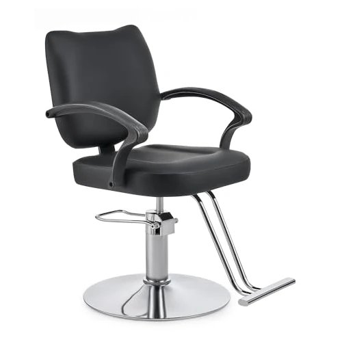 Offerta a tempo: CO-Z Poltrona da Parrucchiere Sedia da Barbiere Moderna con Girevole a 360° e Altezza Regolabile 15 cm Pompa Idraulica Capacità 250 kg per Parrucchiere Salone di Bellezza Tatuaggi - 10% da 141.99 € a 128.14 €