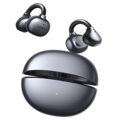 UGREEN ClipBuds Słuchawki Otwarte, 4 Mikrofony ENC Redukcja Szumów, 30 Godzin Baterii, Bluetooth 6.0, Wsparcie Aplikacji, IPX5 Wodoodporne, Dźwięk Przestrzenny, Podwójne Łączenie Urządzeń
