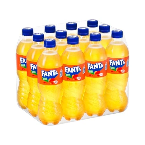 Fanta Original Gusto Arancia, con Succo di Arance Italiane, Senza Aggiunta di Conservanti, PET 100% riciclabile, Gusto Rinfrescante - 12 Bottiglie da 450 ml