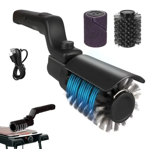 Offerta a tempo: Spazzola elettrica aggiornata, spazzola ricaricabile senza fili per la pulizia della griglia, testina in acciaio inossidabile, 3 velocità, 90 minuti di durata - 42% da 59.99 € a 34.99 €