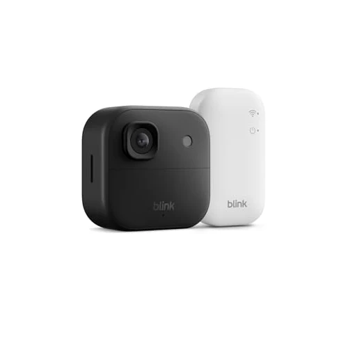 Videocamera esterna 2K+ Blink (ultimo modello) — videocamera di sicurezza smart senza fili, risoluzione video 2K, audio ottimizzato, durata delle pile fino a due anni. Sistema da 1 videocamera, nero