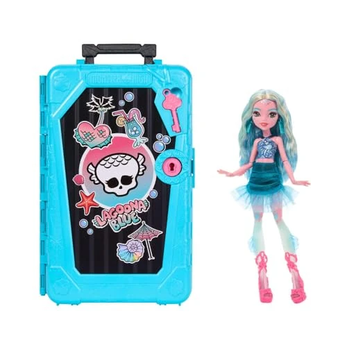Oferta limitada: Monster High Skulltimate Secrets Lagoona Blue Muñeca | Destino: Gore-geous Oasis Muñeca Monstruo Marino con Maleta y 19+ sorpresas como ropa, JDR51 de 39.99 € a 23.09 € (ahorro 42%)