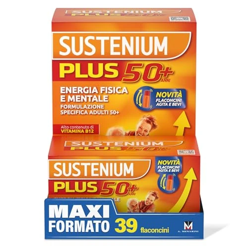 Offerta a tempo: Sustenium Plus 50+ è un integratore alimentare energizzante con una formulazione specifica — 27% da 38,50 € a 28,23 €
