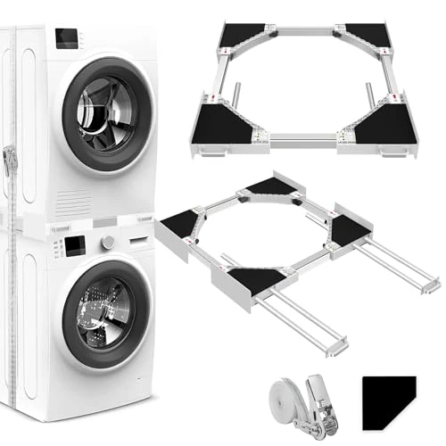 Oferta ograniczona: NIUXX Rama do zabudowy pośredniej, rama łącząca do pralki i suszarki, zestaw pośredni z 4 wysuwanymi rurami, regulowany rozmiar (46-66 cm) z 49.99 EUR na 42.49 EUR (znizka 15%)