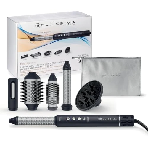 Limitiertes Angebot: Bellissima Prodigy Digitaler 6-in-1-Heißluftstyler, Wellen, Locken, gleichmäßiges Volumen ohne Haarschäden, Digitaler Motor, Ionen-Keramik- und Coanda-Technologie, Wärmeregulierung von 179.99 EUR auf 179.99 EUR (Spare 0%)