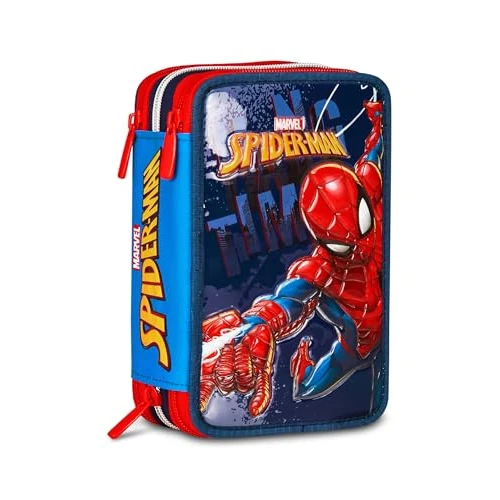 Oferta limitada: Seven Spiderman - Estuche Escolar con 3 Cremalleras, Color Azul, portalápices Triple Compartimento con bolígrafos, lápices, Colores, Accesorios para Mochila, Escuela Primaria, niño, Turquesa, Moderno de 32.90 € a 32.90 € (ahorro 0.00%)