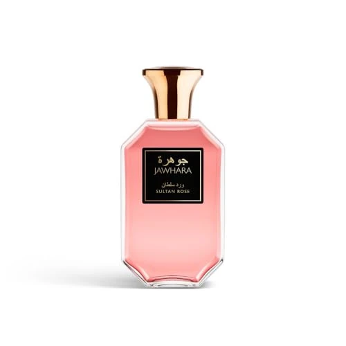 Offerta a tempo: Jawhara Collection Sultan Rose Unisex Eau de Parfum, Profumo legnoso floreale, Con Zafferano, Accordo Rosa e Incenso alla Vaniglia, 100 ml - 32% da 24.90 € a 17.00 €