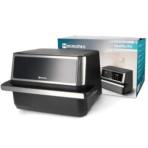 Zeitlich begrenztes Angebot: M mimotec Doppel-Luftfritteuse Touch 11 L (5,5 + 5,5 L) – Doppel-Luftfritteuse ohne Öl, 2850 W, 10 Menü, Touchscreen, einstellbarer Timer 60 Minuten, 80-200 °C, einfaches und gesundes Kochen von 55.78 € auf 55.78 € (0.00% Raba