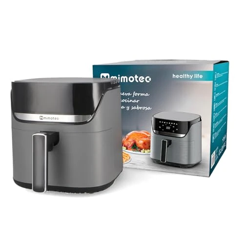 M mimotec Biota Touch 7,6 l Luftfritteuse ohne Öl, 2000 W, Touchscreen, 8 Menüs, einstellbarer Timer von 60 Minuten, 80-200 °C, Fettreduzierung für gesundes Kochen