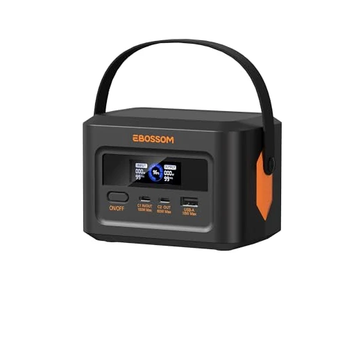 Przenośna elektrownia H100, 120 W, generator słoneczny, na kemping, 99,2 Wh LiFePO4, generator prądu kempingowego, power bank, AC DC elektryczny, przenośny awaryjny akumulator awaryjny