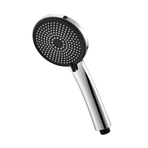 Offerta a tempo: GRIFEMA Soffione Doccia Alta Pressione – 3 Modalità di Spruzzo, 216 Ugelli in Silicone Anticalcare, Design Leggero, Finitura Cromata, Universale e Facile da Installare, G807 - 16% da 7.99 € a 6.69 €