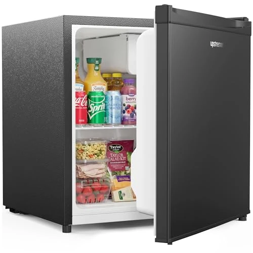 Offre limitée : Upstreman Mini Réfrigérateur 46L, Mini Frigo avec Congélateur, Thermostat Réglable, Économie d'Énergie, Silencieux, Porte Réversible, Idéal Chambre, Bureau, Dortoir, Hôtel, Noir Brillant-FR17 de 119.99 € à 119.99 € (0.00% de remise)