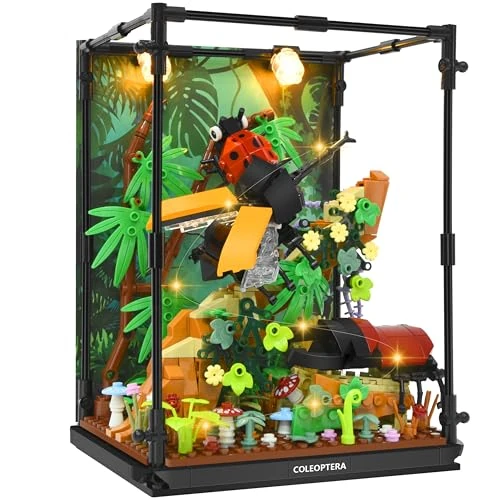 Offre limitee: Charmofun Bloc de Construction Insectes avec Lumière LED, Jouet de Construction Animaux, Figurines Animaux, Cadeau pour Enfants Garçons Filles 8 9 10 11 12+ Ans (552+ Pieces) de 29.99 EUR a 22.99 EUR (economie 23%)