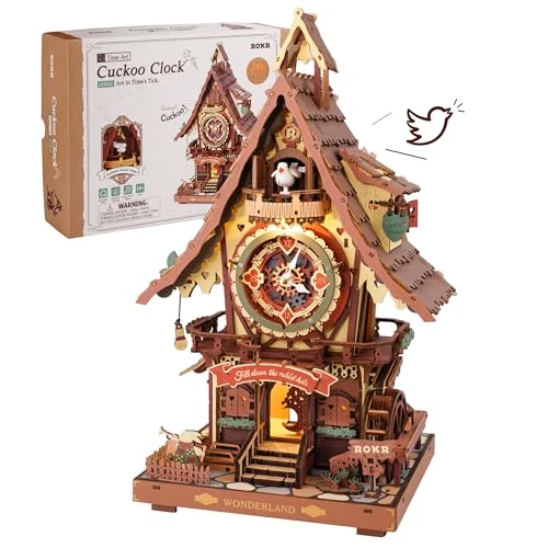 Oferta limitada: ROKR Puzzle 3D Madera Reloj de Cuco, Maquetas para Construir Adultos Kits de Maquetas, Regalos y decoración para Adultos, Cuckoo Clock Multicolore, LC901C de 69.95 EUR a 55.96 EUR (ahorro 20%)