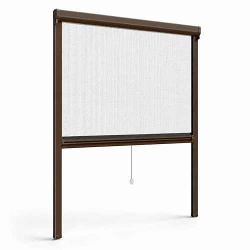 Offerta a tempo: LEIVESTE-Zanzariera a Rullo Riducibile per Finestre, Montaggio Facile e Veloce, Rete in Fibra di Vetro, Telaio in Alluminio,Diverse Misure e Colori. (Marrone, 120 x 160 cm) - 5% da 38.90 € a 36.96 €