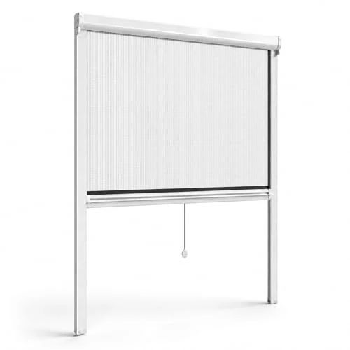 Oferta limitada: LEIVESTE - Mosquitera enrollable reducible para ventanas, montaje fácil y rápido, red de fibra de vidrio, estructura de aluminio, varias medidas y colores, color blanco, 100 x 160 cm de 41.50 € a 41.50 € (ahorro 0.00%)
