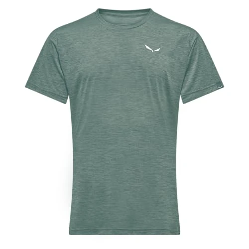 SALEWA PUEZ Melange Dry M S/S tee, L, Willow Melange