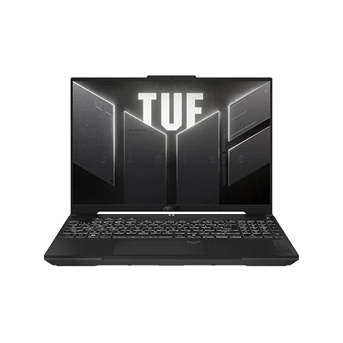 ASUS TUF Gaming F16 FX607VU notebook z NVIDIA RTX 4050, 16-calowy wyświetlacz IPS Anti-glare, 144 Hz, Intel Core 5 210H, 16 GB RAM, 512GB SSD, układ Włoch, Win 11 Home, szary