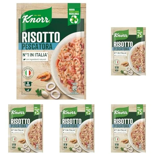 Offerta a tempo: Knorr Risotto alla Pescatora, Risotto Pronto con Ingredienti Naturali — 36% da 10,45 € a 6,70 €