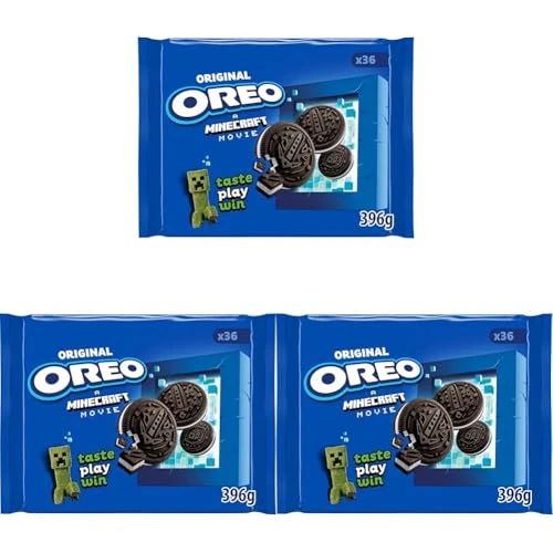 Offerta a tempo: Oreo Original, Biscotti al Cacao Ripieni di Crema al Gusto Vaniglia, 396g (36 Biscotti Oreo da 11g) (Confezione da 3) - 23% da 10.17 € a 7.80 €