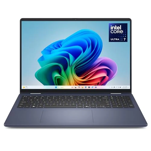 Offerta a tempo: Dell 16 Plus 2-in-1 Copilot+ PC DB06250 16" 2.5K Mini-LED HDR600 Touchscree, Intel Core Ultra 7 Serie 2, Intel Arc, 16 GB RAM, 1 TB SSD, Windows 11 Home, Tastiera retroilluminata QWERTY, Blue - 20% da 1249.00 € a 999.00 €