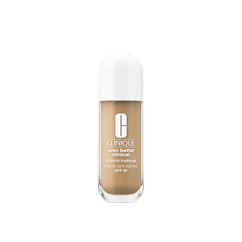 Offerta a tempo: Clinique Even Better Clinical Vitamin Makeup Skin Tint Foundation SPF 50 fondotinta con vitamina C, E e B3 | copertura leggera e finish radioso, 30 ml - 36% da 56.50 € a 35.99 €